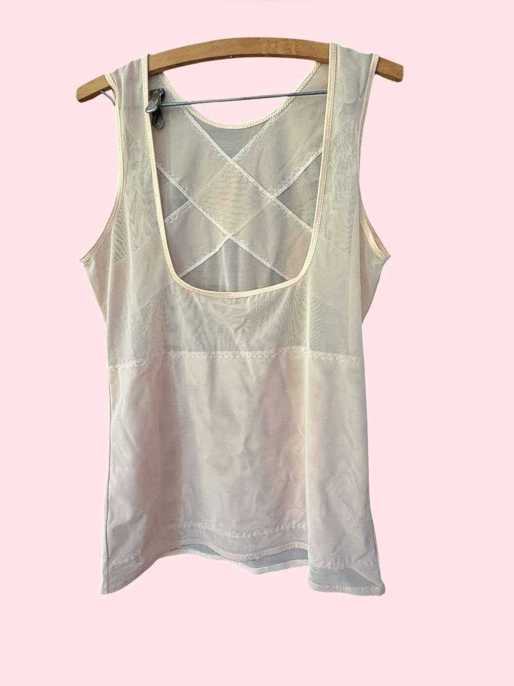 KYMARO - 'New Body Shaper' Open-Bust Firm Tummy Control Cami In Beige, Size XXL